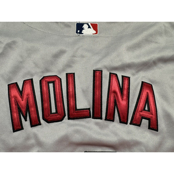 Majestic Yadier Molina Size 54 St Louis Cardinals‎ Cool Base 2011 World Series - Picture 7 of 8